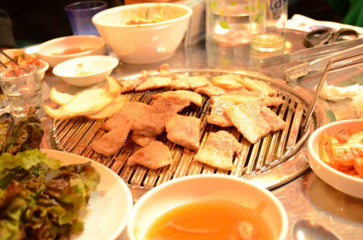 Samgyeopsal can get any one excited for juicy, tasty, and complete grilled pork experience.