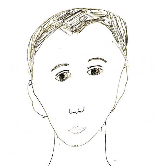 My son's self-portrait at age 11.