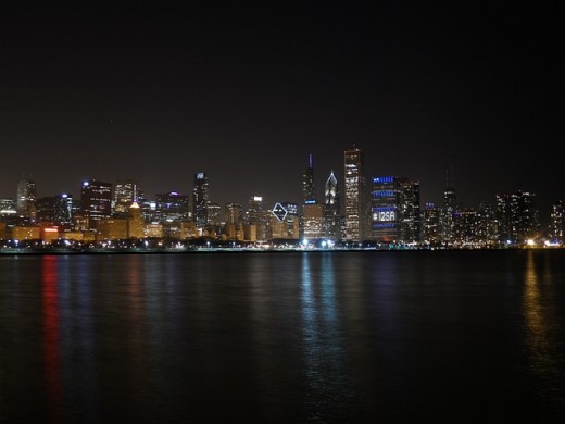 Chicago Night Scene