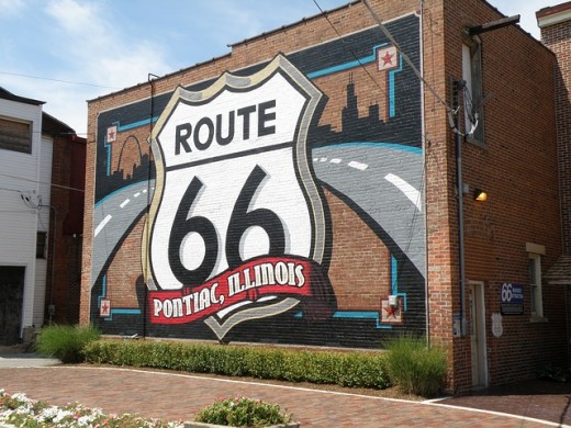 The famous Route 66 runs right through Chicago, Illinois.