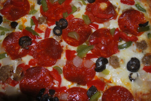 Pizza close up