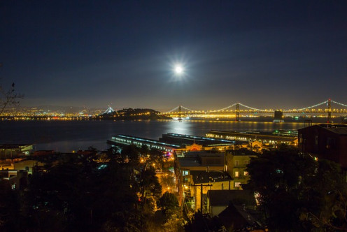 Oakland Bay Bridge.