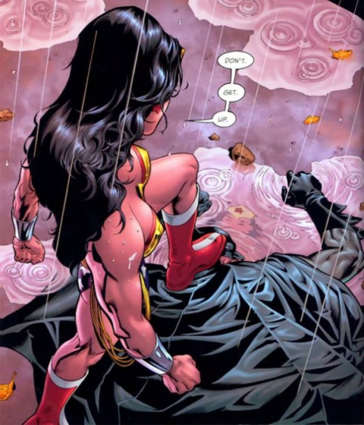Wonder Woman punishes Batman so hard that no one ever will ask again who is stronger. Wonder Woman punishes Batman so hard that no one ever will ask again who is stronger.