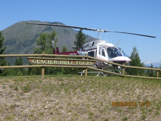 A -THE ENTRANCE TO GLACIER HELI TOUR