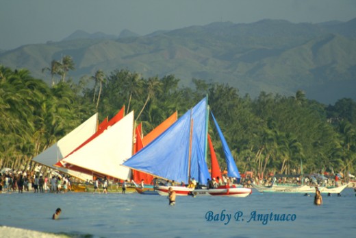 sailing in Boracay