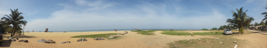 180 degree view of beach