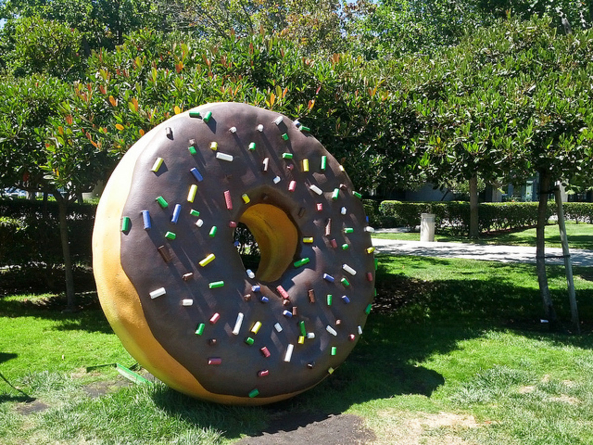The Android donut on Google's campus