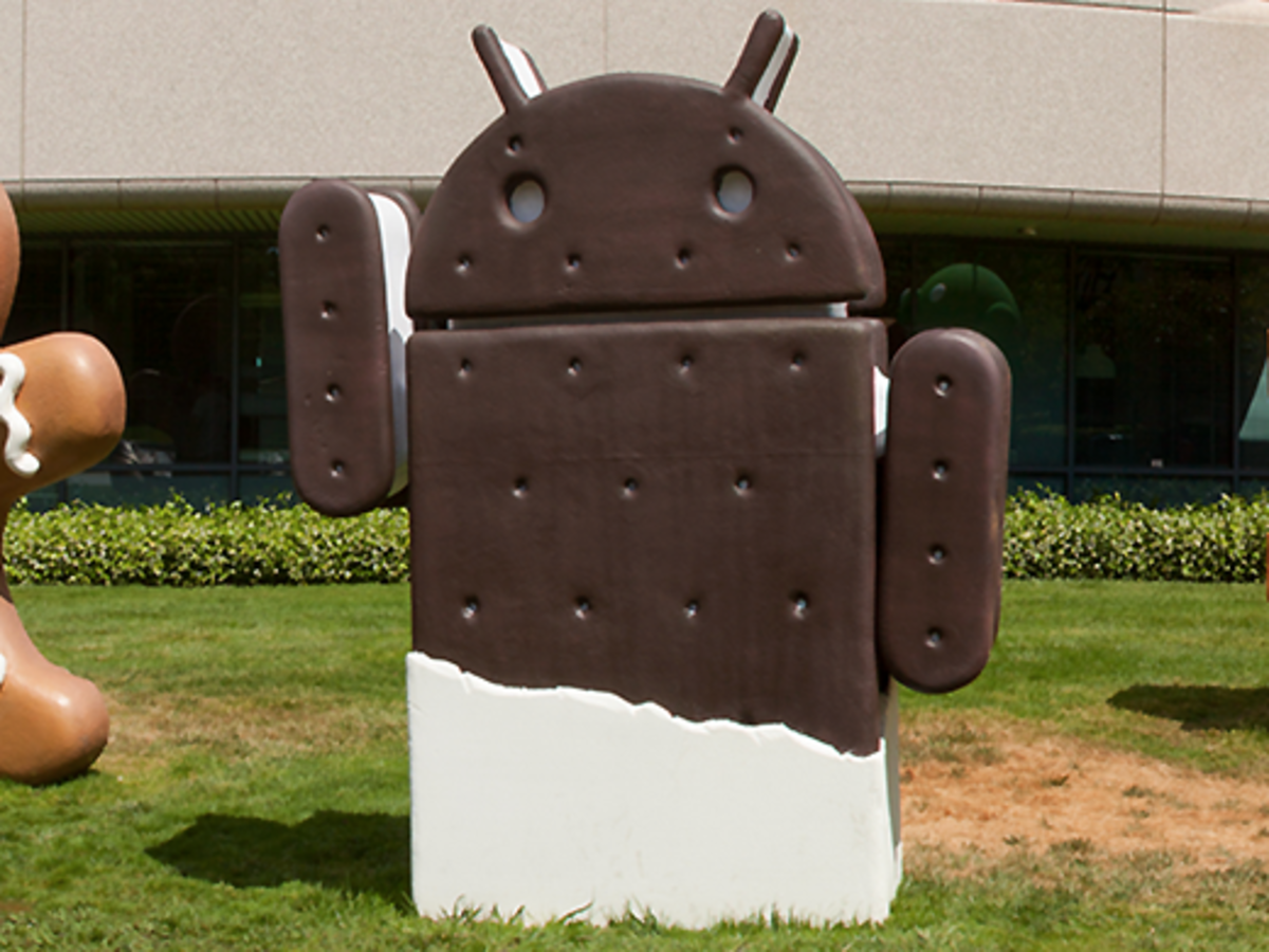 The Android ice cream sandwich on Google's campus
