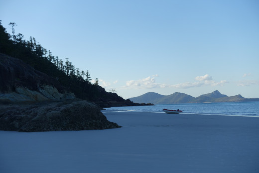 View north from Northern Whitehaven Beach near Tongue Bay