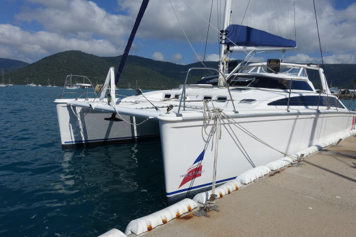 Cat Nap safely returned to dock side in Shute Harbour