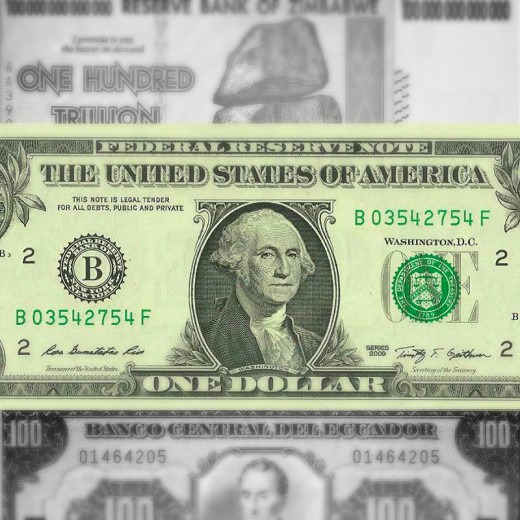 Both Ecuador and Zimbabwe ceded their failing currencies to the more valuable dollar.