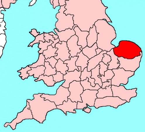 Map location of Norfolk 