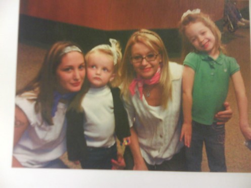My best friend kristie and her children.
