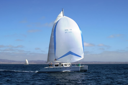 Profligate under sail on an azure sea...