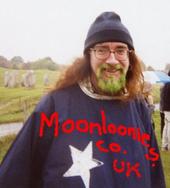 Bard of Ely at Avebury in 2004 sporting his wizard's robe