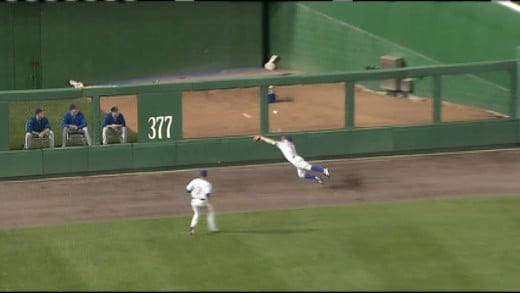 THE BEST CATCH I EVER SAW:  REED JOHNSON