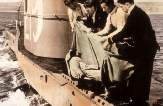 Tipping 'Major Martin' off HMS 'Seraph' off Huelva - the ratings were sent back down to their stations and officers opened up the canister with the body. That done, it was left to the tide to do its 'work'
