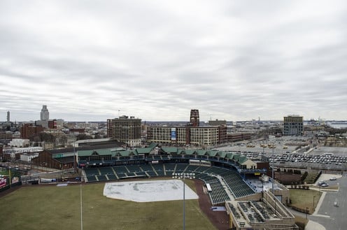 Camden, New Jersey baseball field.