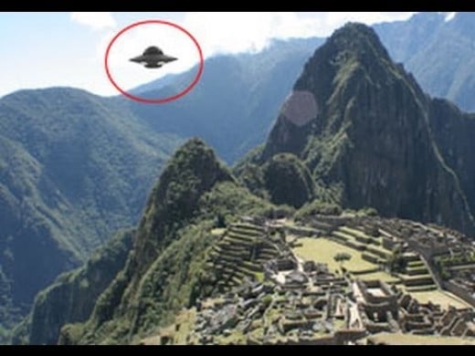UFO Over Machu Picchu