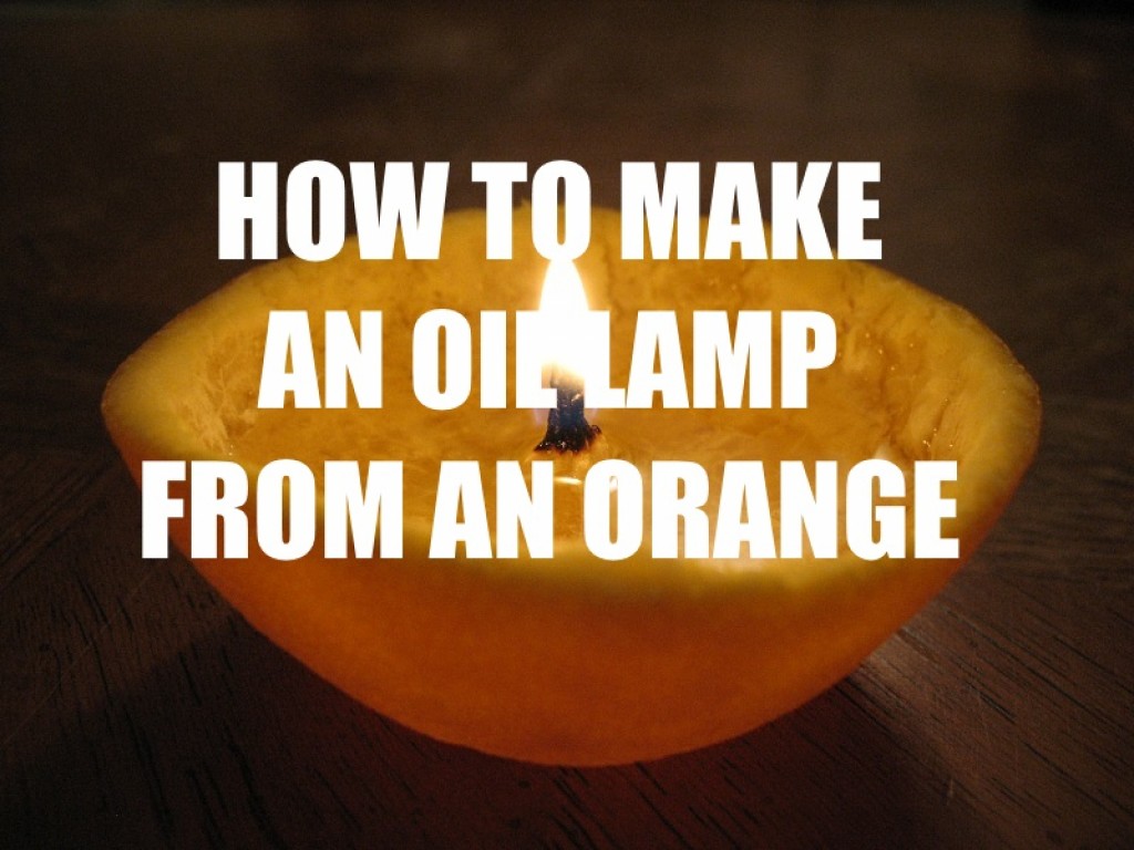 How To Make An Oil Lamp Out Of An Orange (With StepByStep Images