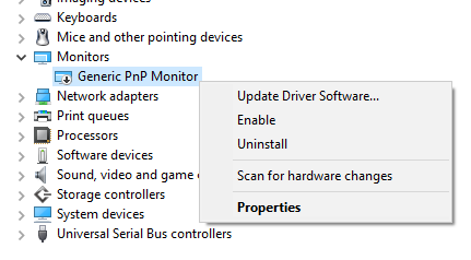 Enabling brightness control via Monitors