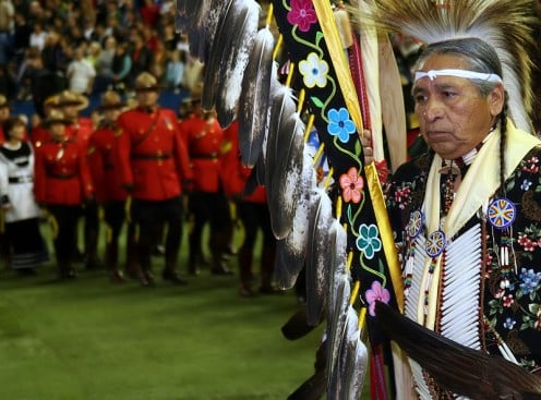 Aboriginal leader at the 13th Annual Canadian Aboriginal Festival in November 2006.