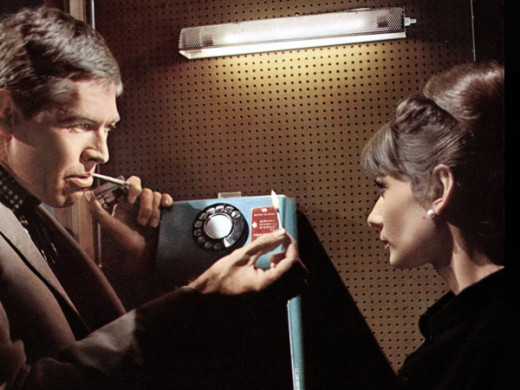 Coburn and Audrey Hepburn in 1963's Charade