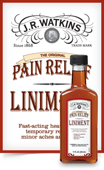 JR Watkins tinkered around in his own kitchen and created his signature red liniment product, still in demand today.