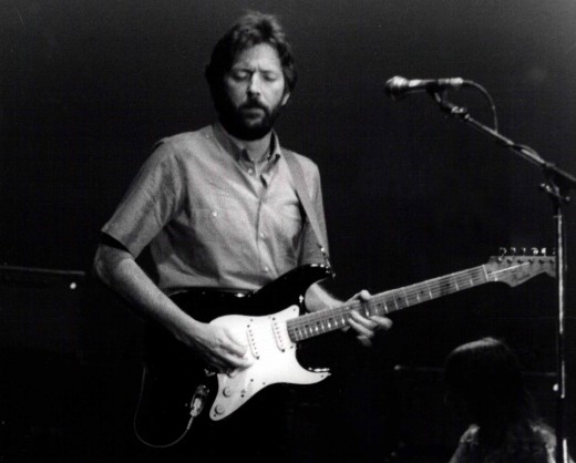 Eric Clapton with his Fender Stratocaster 'Blackie'