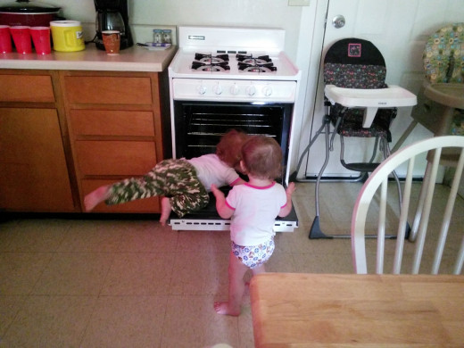 Not even a stove lock can stop us