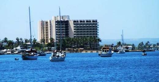 A section of the waterfront anchorage in La Paz... a little of everything for visiting cruisers