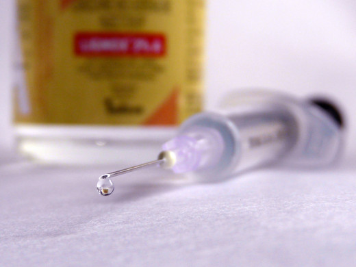 Syringe used for numbing