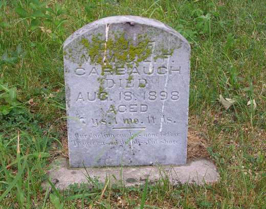 Headstone of ---- Carbaugh, Valley View Cemetery