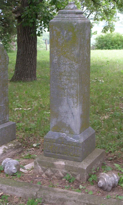 Headstone of Elmer O'Banion, Valley View Cemetery