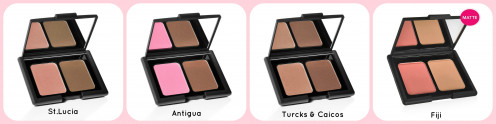 Can be purchased in 4 different shades Includes Blush and Bronzer