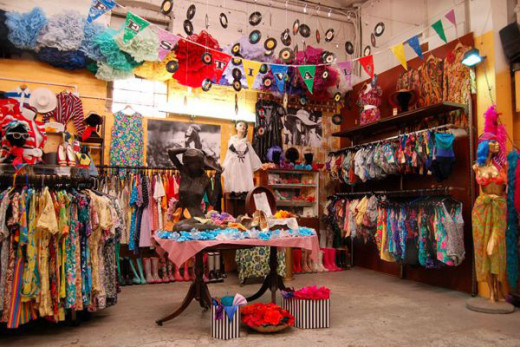 The vintage shops in London