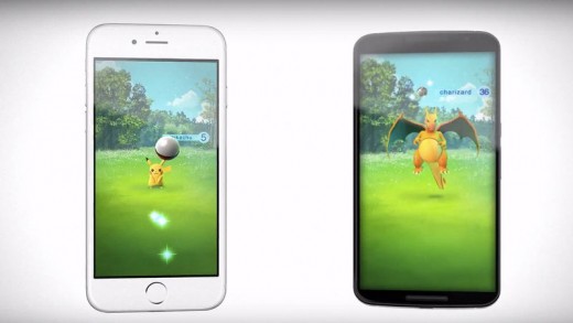 The only screenshots available for Pokemon GO, as of 9/12/2015