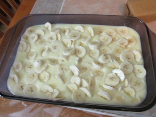 3rd layer: bananas