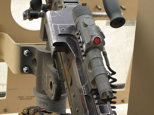  A Dazzler mounted on a M240B machine gun