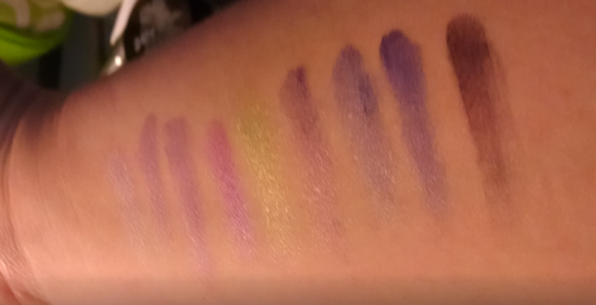 Green Eye Candy swatches