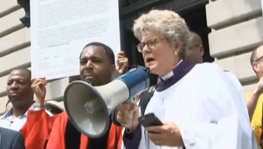 Interfaith Justice Rally at Justice Center in Cleveland Ohio. May 26,2015