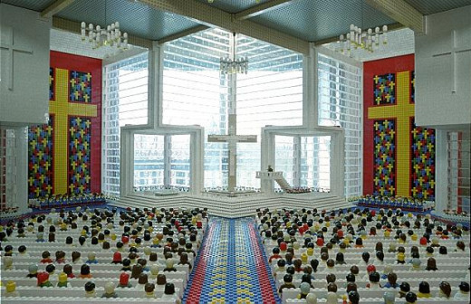 A Lego church to avoid a Christian lawsuit.