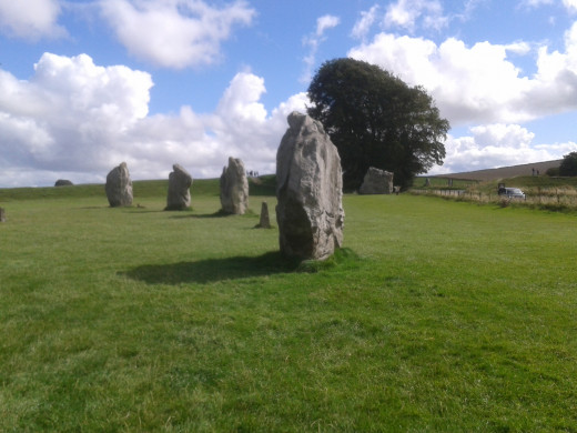 Part of the megalithic circle at Avebury