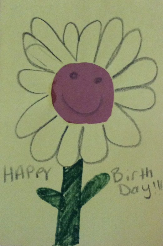 Birthday card made by my sister