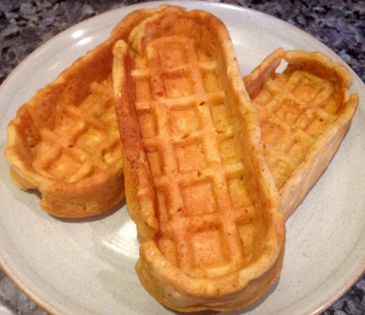 Hearty Oatmeal Pumpkin Waffles by Molly Brose