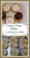 Delicious Easy Homemade Peanut Butter Crisscross Cookies and Frosting Recipes.