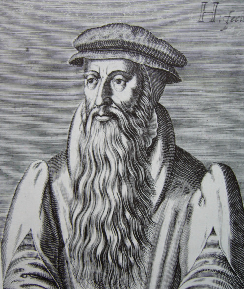 John Knox; woodcut, scanned from:  F Maclean, A Concise History of Scotland, London 1970