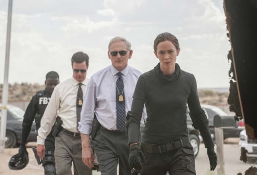 Victor Garber and Emily Blunt in "Sicario"