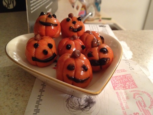Decorating the faces was hard but they taste GREAT!