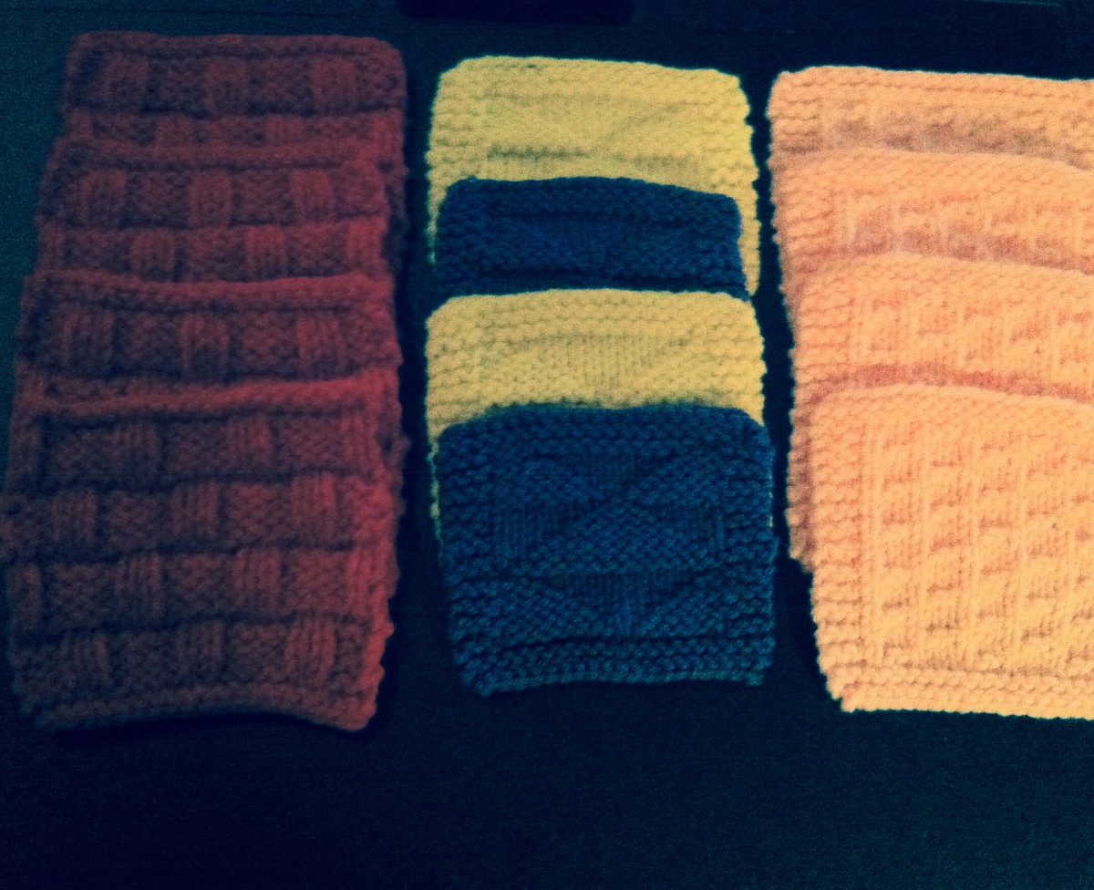 Free Coaster Patterns: 3 Easy Knit & Purl Starter Coasters ...